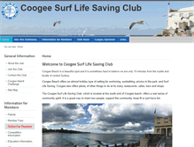 Tablet Screenshot of coogeesurfclub.com.au